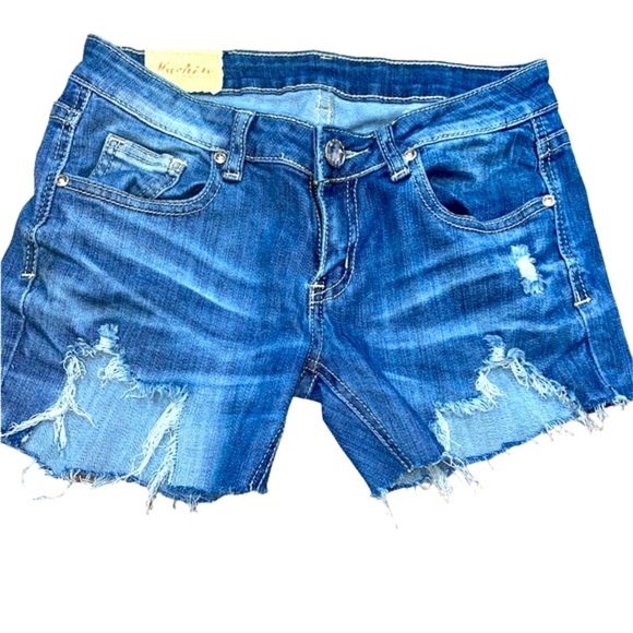 Machine denim shorts size 5 - Picture 1 of 7